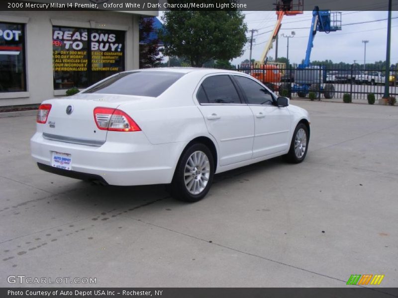 Oxford White / Dark Charcoal/Medium Light Stone 2006 Mercury Milan I4 Premier
