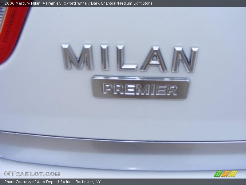 Oxford White / Dark Charcoal/Medium Light Stone 2006 Mercury Milan I4 Premier