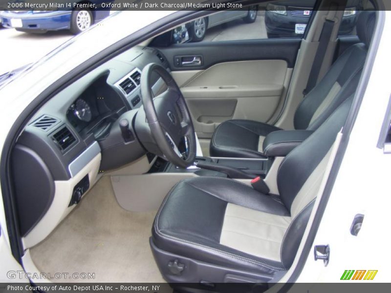 Oxford White / Dark Charcoal/Medium Light Stone 2006 Mercury Milan I4 Premier