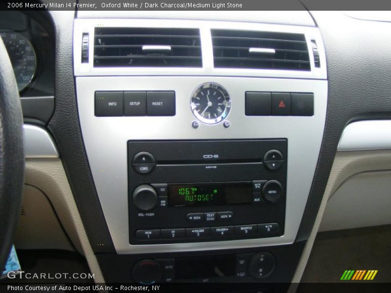 Oxford White / Dark Charcoal/Medium Light Stone 2006 Mercury Milan I4 Premier