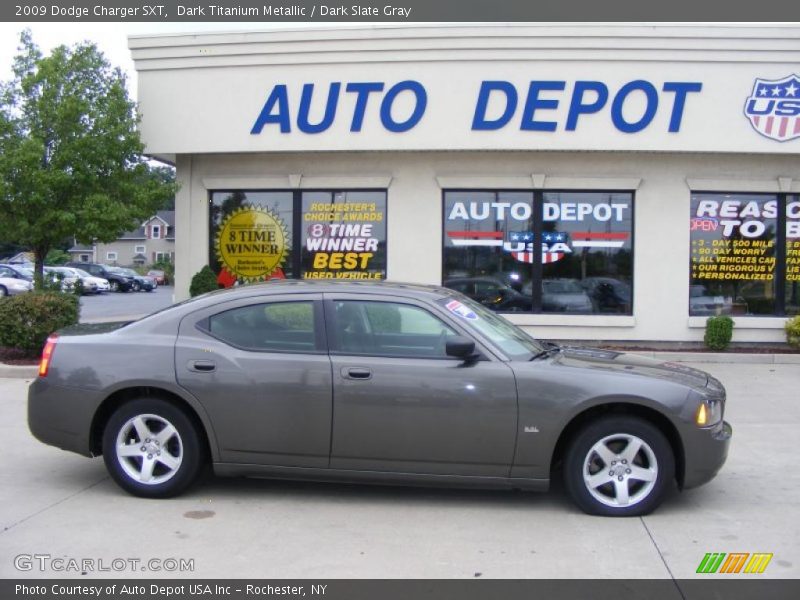 Dark Titanium Metallic / Dark Slate Gray 2009 Dodge Charger SXT