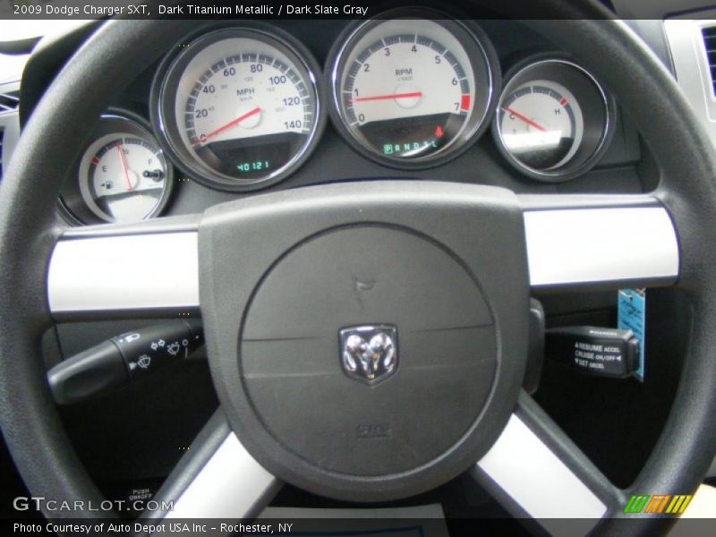 Dark Titanium Metallic / Dark Slate Gray 2009 Dodge Charger SXT