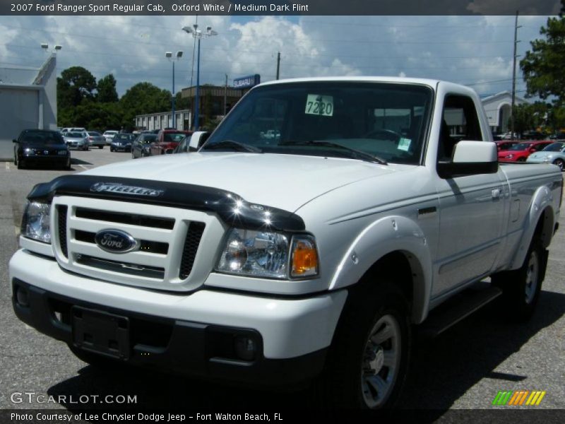 Oxford White / Medium Dark Flint 2007 Ford Ranger Sport Regular Cab