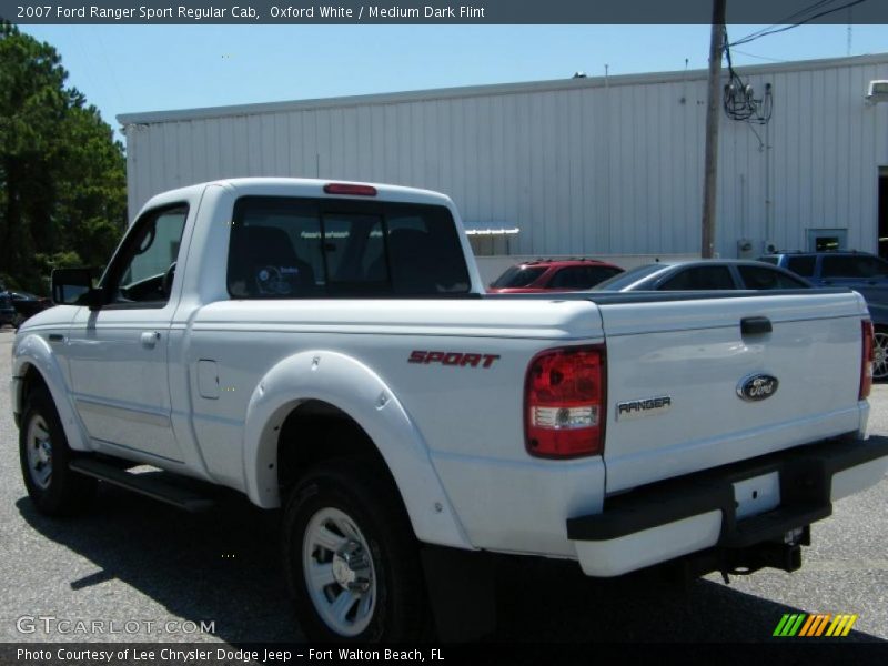 Oxford White / Medium Dark Flint 2007 Ford Ranger Sport Regular Cab