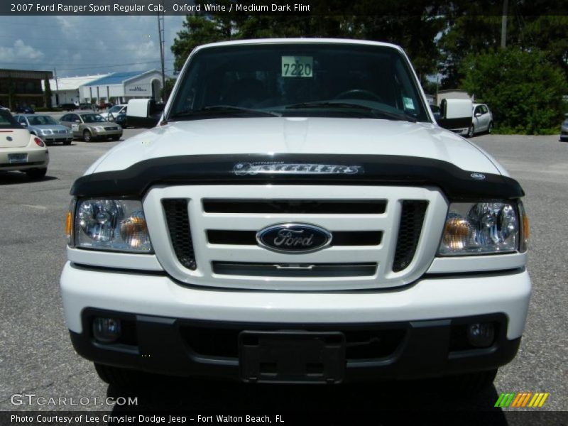 Oxford White / Medium Dark Flint 2007 Ford Ranger Sport Regular Cab