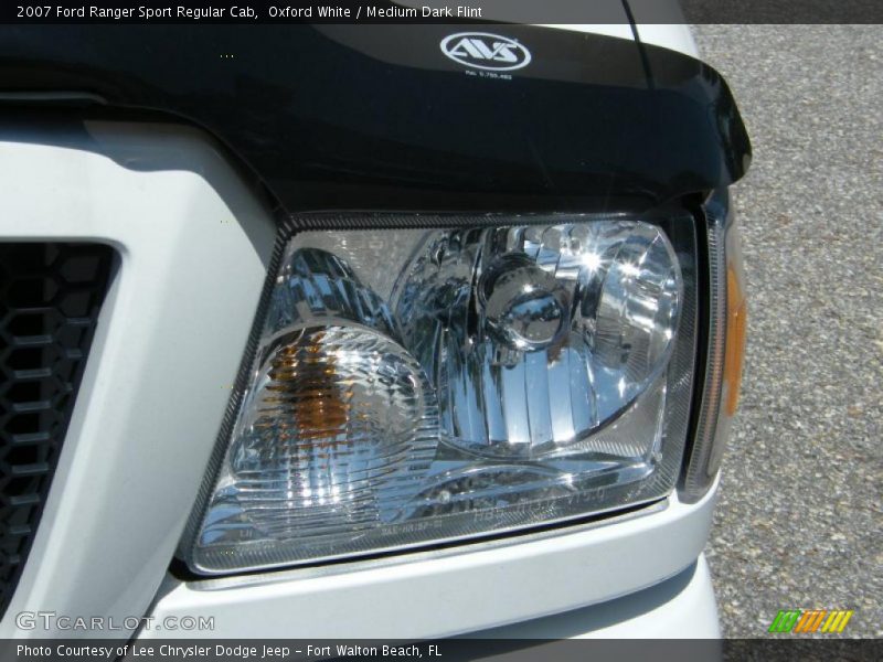 Oxford White / Medium Dark Flint 2007 Ford Ranger Sport Regular Cab