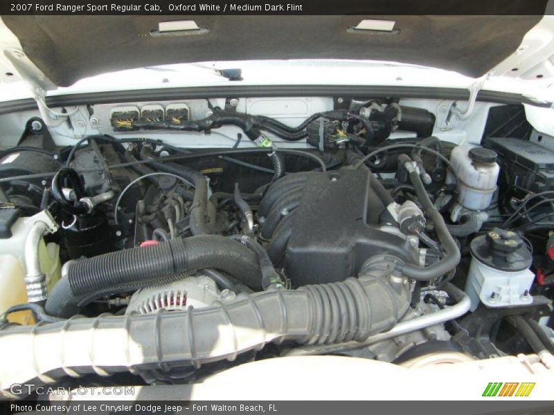 Oxford White / Medium Dark Flint 2007 Ford Ranger Sport Regular Cab