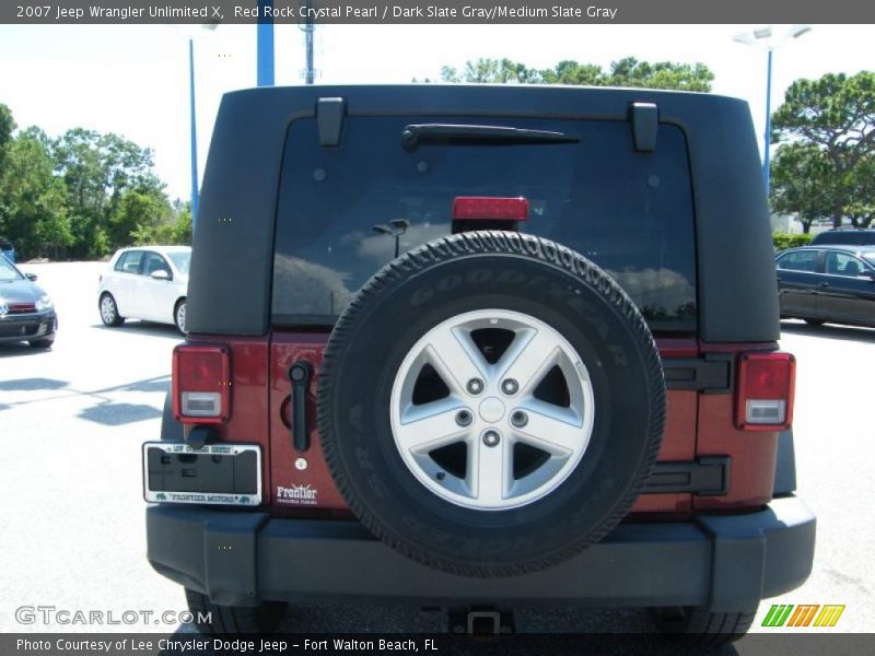 Red Rock Crystal Pearl / Dark Slate Gray/Medium Slate Gray 2007 Jeep Wrangler Unlimited X