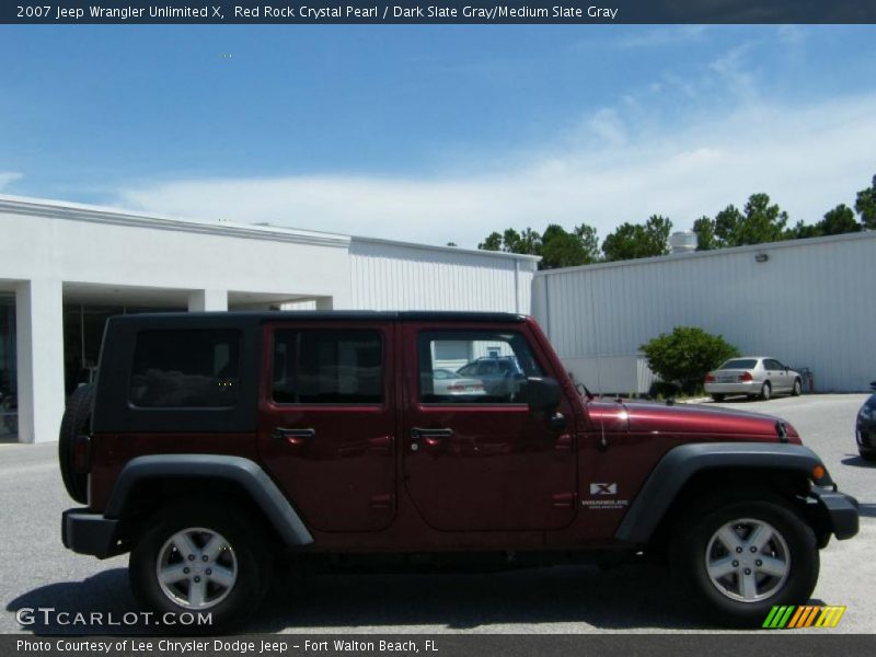 Red Rock Crystal Pearl / Dark Slate Gray/Medium Slate Gray 2007 Jeep Wrangler Unlimited X