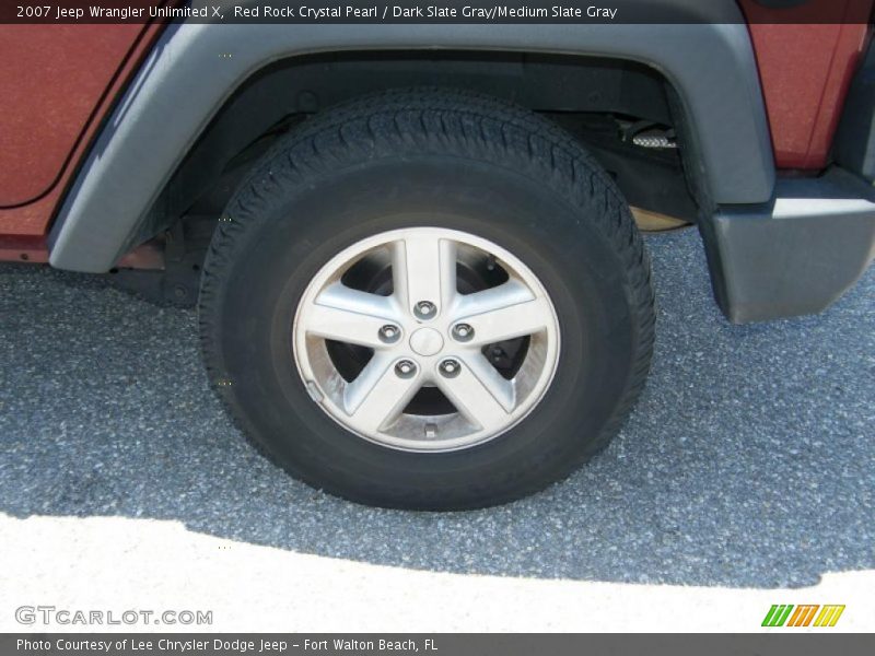Red Rock Crystal Pearl / Dark Slate Gray/Medium Slate Gray 2007 Jeep Wrangler Unlimited X