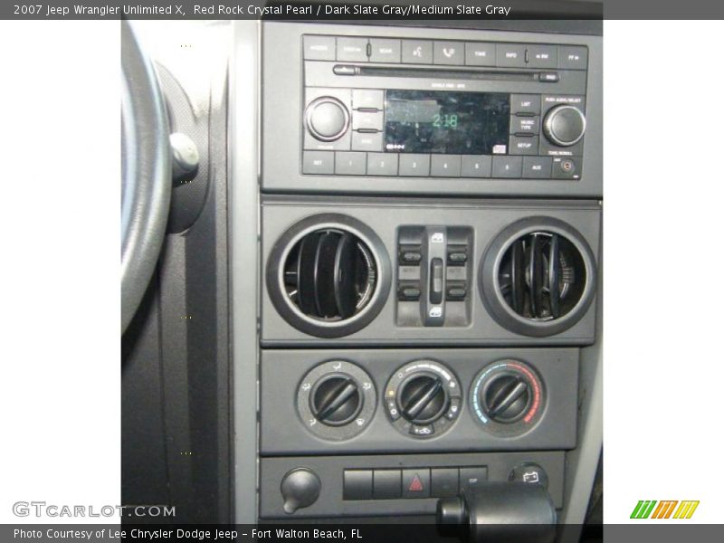 Red Rock Crystal Pearl / Dark Slate Gray/Medium Slate Gray 2007 Jeep Wrangler Unlimited X