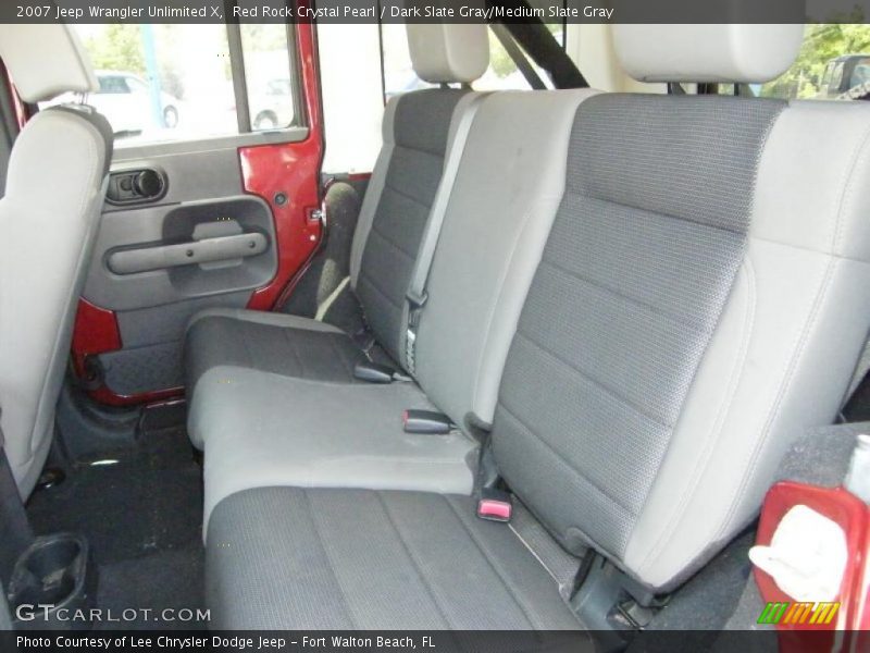 Red Rock Crystal Pearl / Dark Slate Gray/Medium Slate Gray 2007 Jeep Wrangler Unlimited X