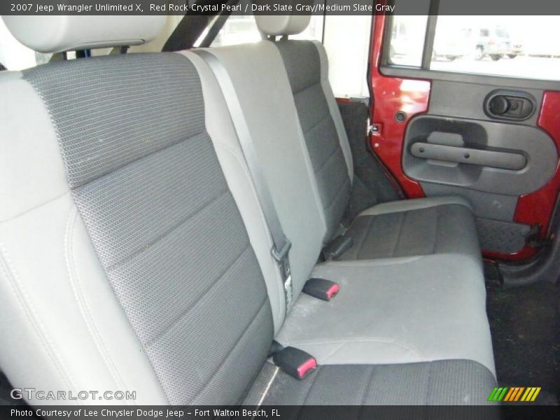 Red Rock Crystal Pearl / Dark Slate Gray/Medium Slate Gray 2007 Jeep Wrangler Unlimited X