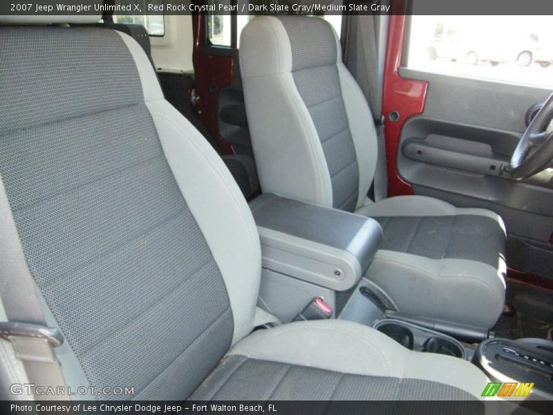 Red Rock Crystal Pearl / Dark Slate Gray/Medium Slate Gray 2007 Jeep Wrangler Unlimited X