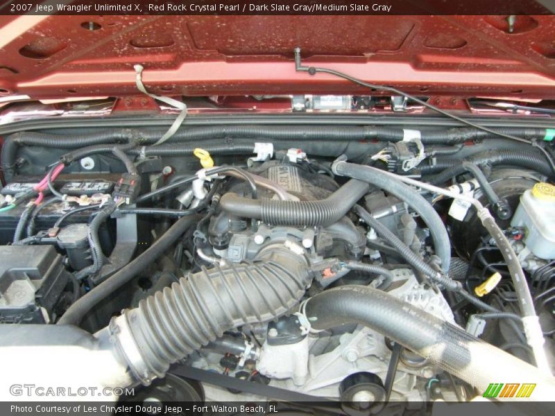 Red Rock Crystal Pearl / Dark Slate Gray/Medium Slate Gray 2007 Jeep Wrangler Unlimited X