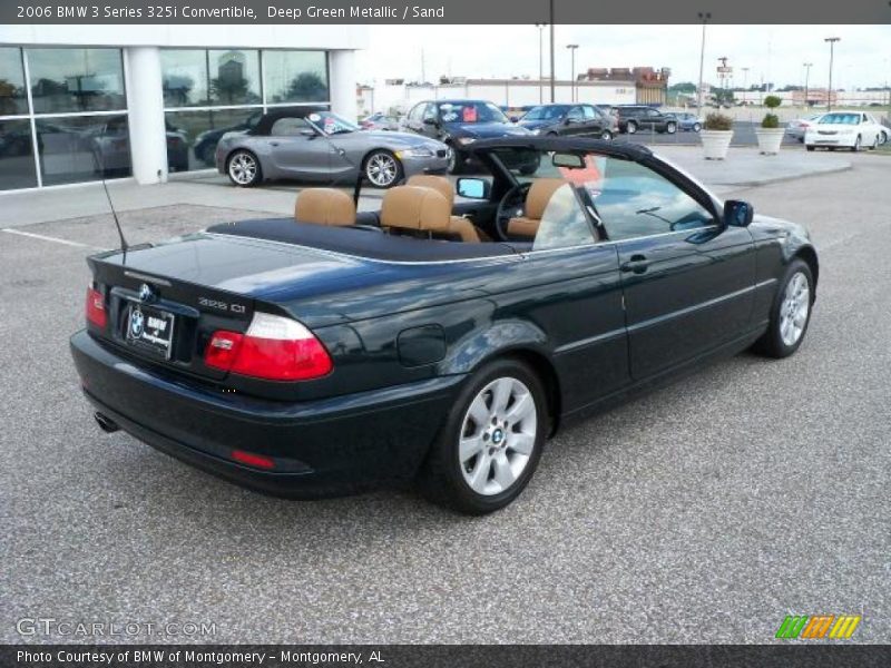 Deep Green Metallic / Sand 2006 BMW 3 Series 325i Convertible