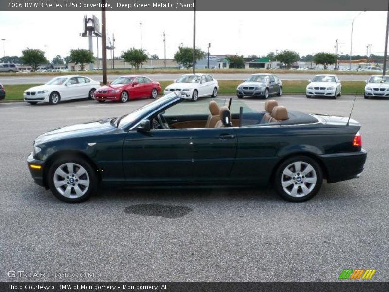 Deep Green Metallic / Sand 2006 BMW 3 Series 325i Convertible