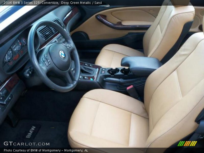 Deep Green Metallic / Sand 2006 BMW 3 Series 325i Convertible