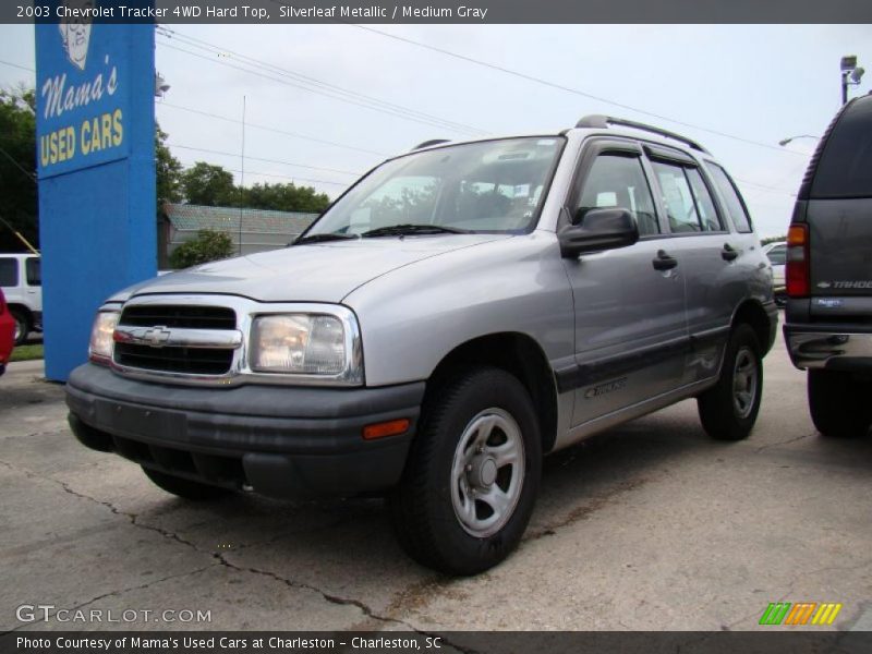 Silverleaf Metallic / Medium Gray 2003 Chevrolet Tracker 4WD Hard Top