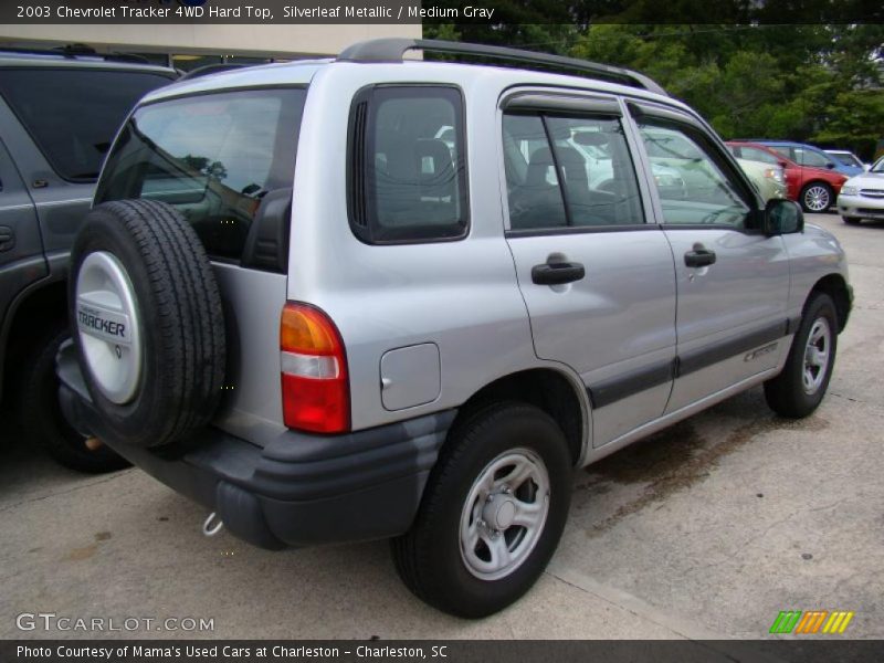 Silverleaf Metallic / Medium Gray 2003 Chevrolet Tracker 4WD Hard Top