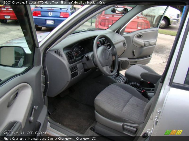 Silverleaf Metallic / Medium Gray 2003 Chevrolet Tracker 4WD Hard Top