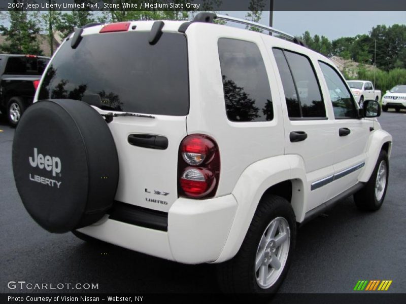 Stone White / Medium Slate Gray 2007 Jeep Liberty Limited 4x4