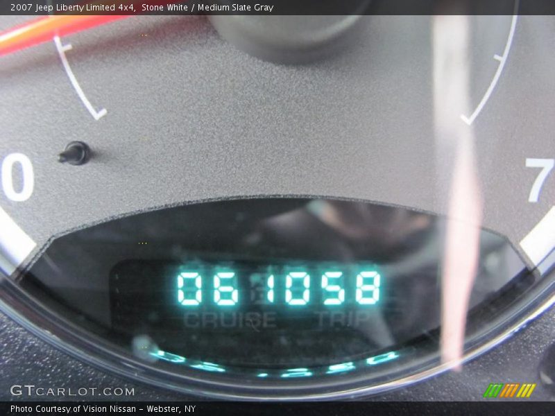 Stone White / Medium Slate Gray 2007 Jeep Liberty Limited 4x4