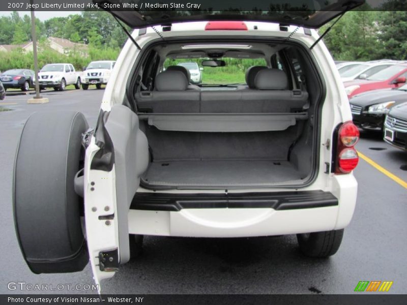 Stone White / Medium Slate Gray 2007 Jeep Liberty Limited 4x4