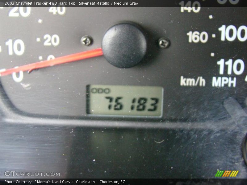 Silverleaf Metallic / Medium Gray 2003 Chevrolet Tracker 4WD Hard Top