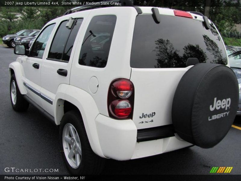 Stone White / Medium Slate Gray 2007 Jeep Liberty Limited 4x4