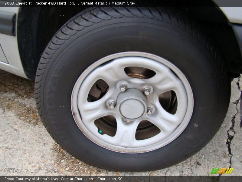 Silverleaf Metallic / Medium Gray 2003 Chevrolet Tracker 4WD Hard Top