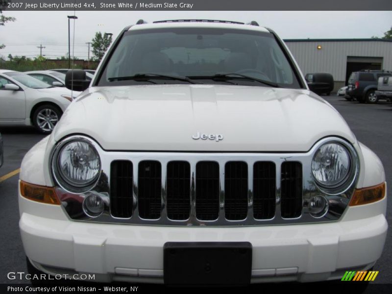 Stone White / Medium Slate Gray 2007 Jeep Liberty Limited 4x4