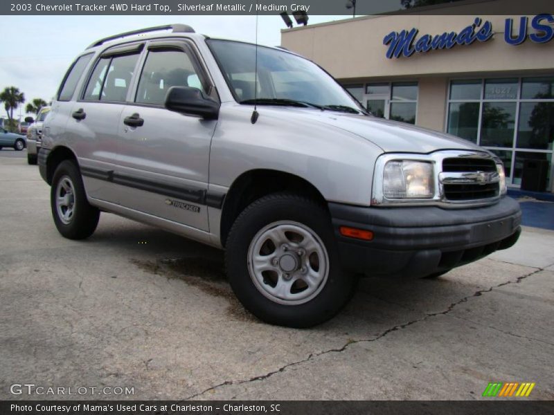 Silverleaf Metallic / Medium Gray 2003 Chevrolet Tracker 4WD Hard Top