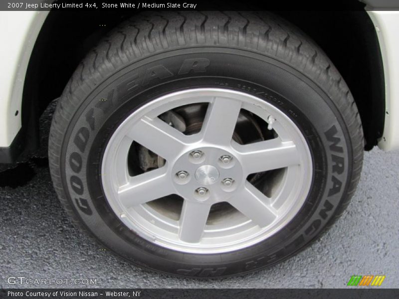 Stone White / Medium Slate Gray 2007 Jeep Liberty Limited 4x4