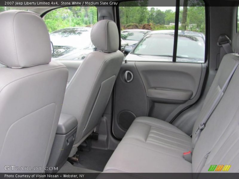 Stone White / Medium Slate Gray 2007 Jeep Liberty Limited 4x4