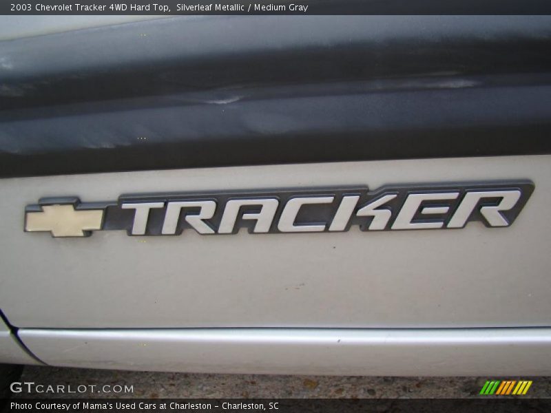 Silverleaf Metallic / Medium Gray 2003 Chevrolet Tracker 4WD Hard Top