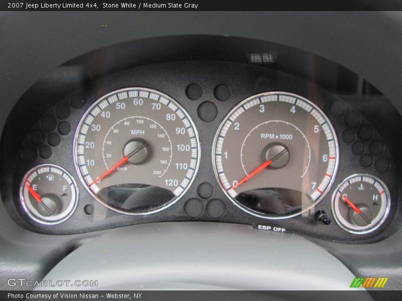 Stone White / Medium Slate Gray 2007 Jeep Liberty Limited 4x4