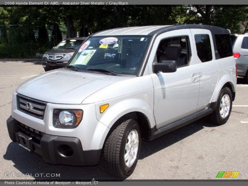 Alabaster Silver Metallic / Gray/Black 2008 Honda Element EX AWD