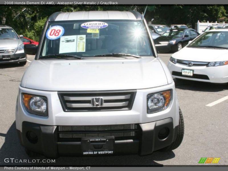 Alabaster Silver Metallic / Gray/Black 2008 Honda Element EX AWD
