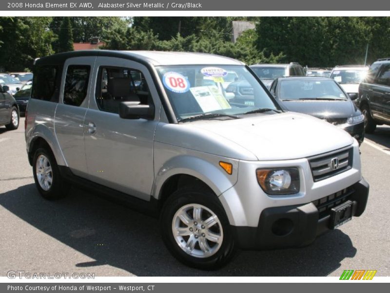 Alabaster Silver Metallic / Gray/Black 2008 Honda Element EX AWD
