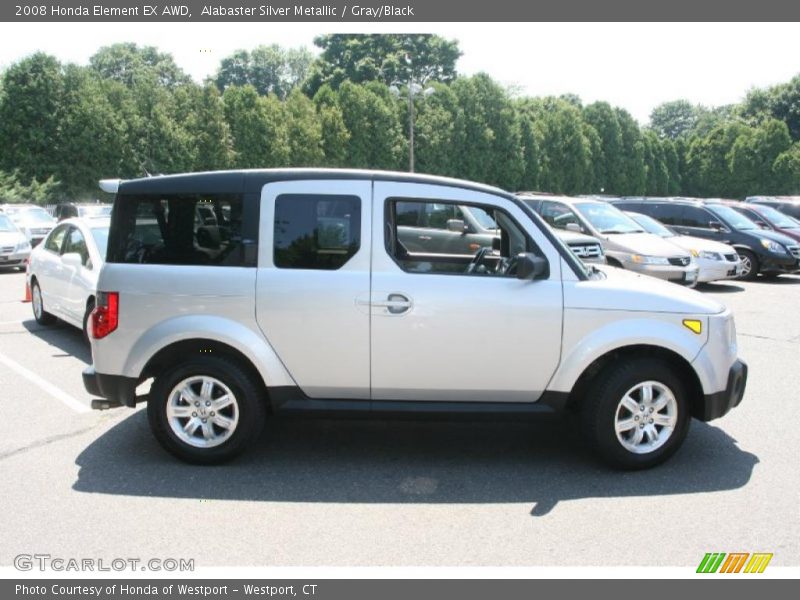 Alabaster Silver Metallic / Gray/Black 2008 Honda Element EX AWD