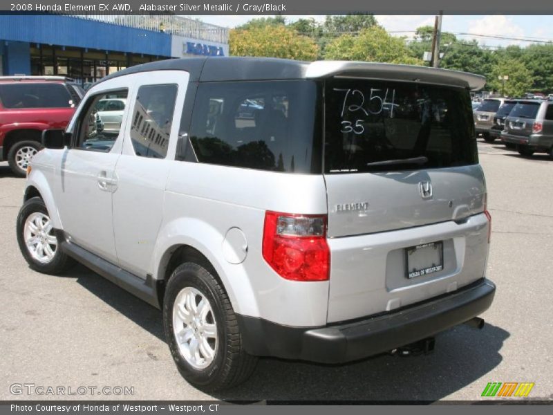 Alabaster Silver Metallic / Gray/Black 2008 Honda Element EX AWD