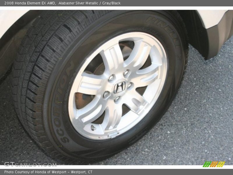Alabaster Silver Metallic / Gray/Black 2008 Honda Element EX AWD