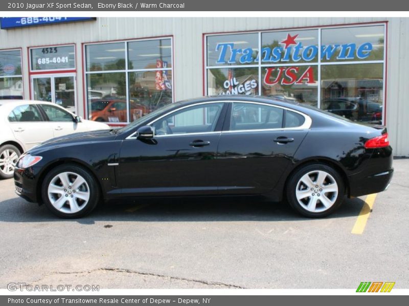 Ebony Black / Warm Charcoal 2010 Jaguar XF Sport Sedan