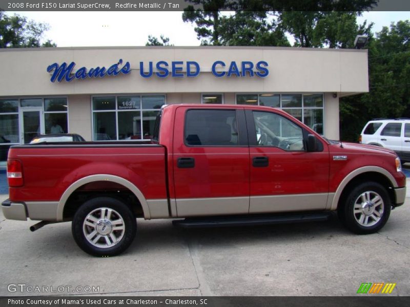 Redfire Metallic / Tan 2008 Ford F150 Lariat SuperCrew