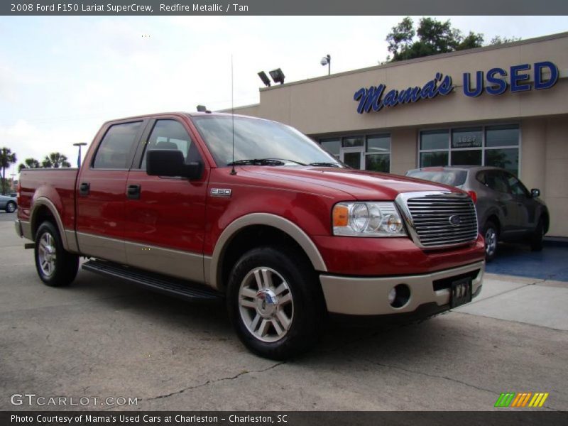 Redfire Metallic / Tan 2008 Ford F150 Lariat SuperCrew