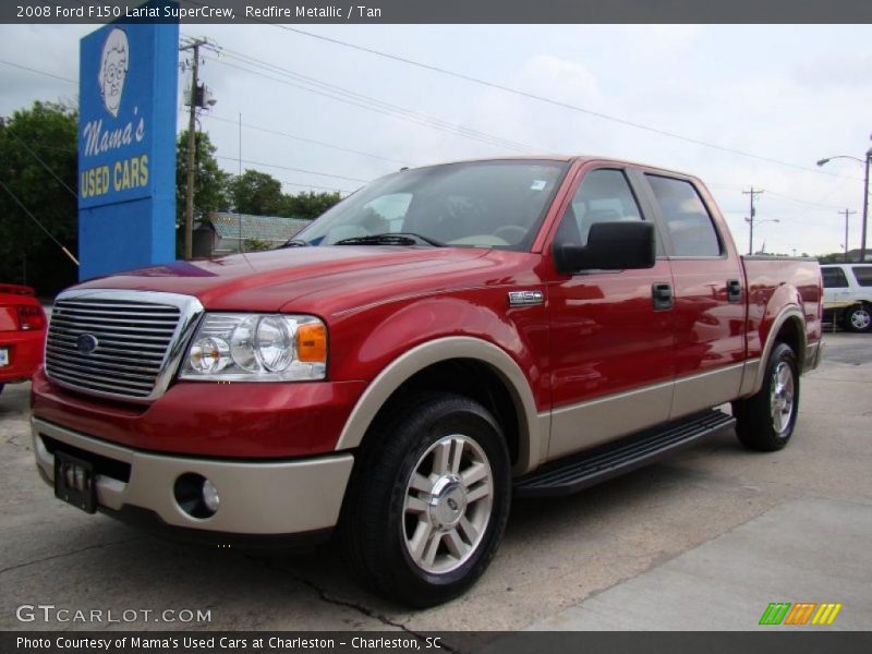 Redfire Metallic / Tan 2008 Ford F150 Lariat SuperCrew