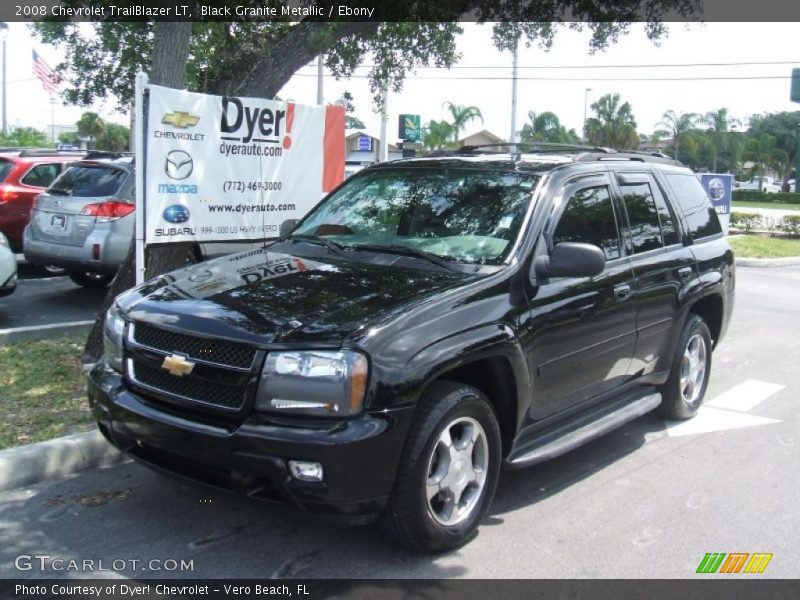 Black Granite Metallic / Ebony 2008 Chevrolet TrailBlazer LT