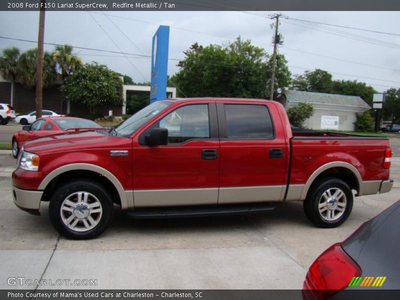 Redfire Metallic / Tan 2008 Ford F150 Lariat SuperCrew