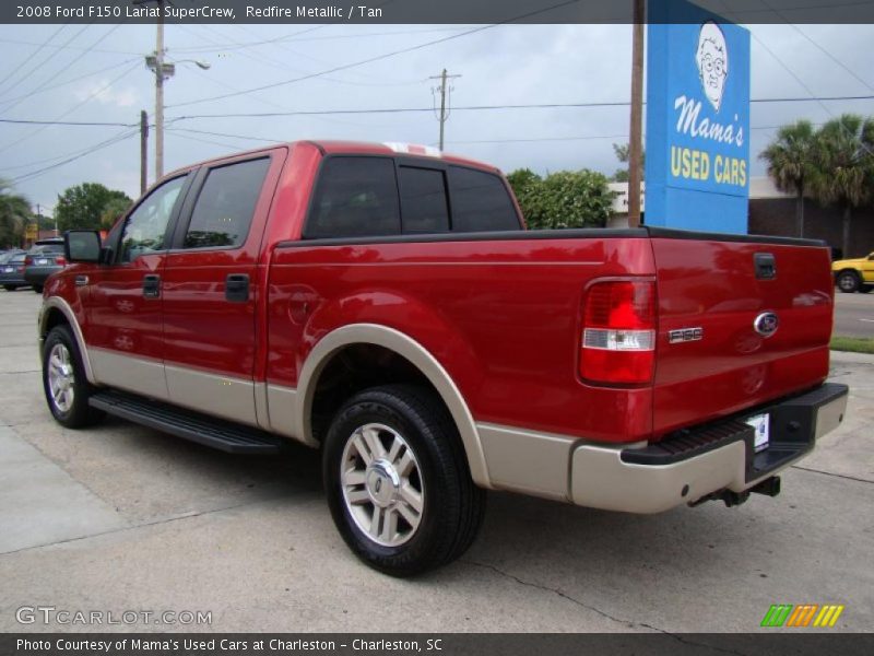 Redfire Metallic / Tan 2008 Ford F150 Lariat SuperCrew